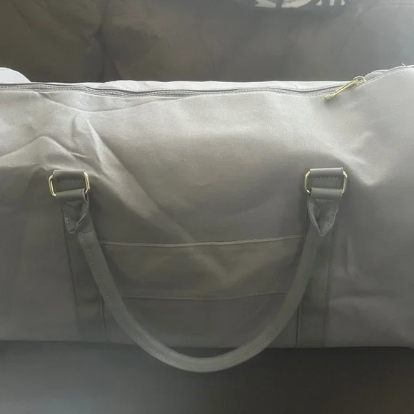 Protege Other Protege 22 Inch Weekender Duffel Bag Silver Gray